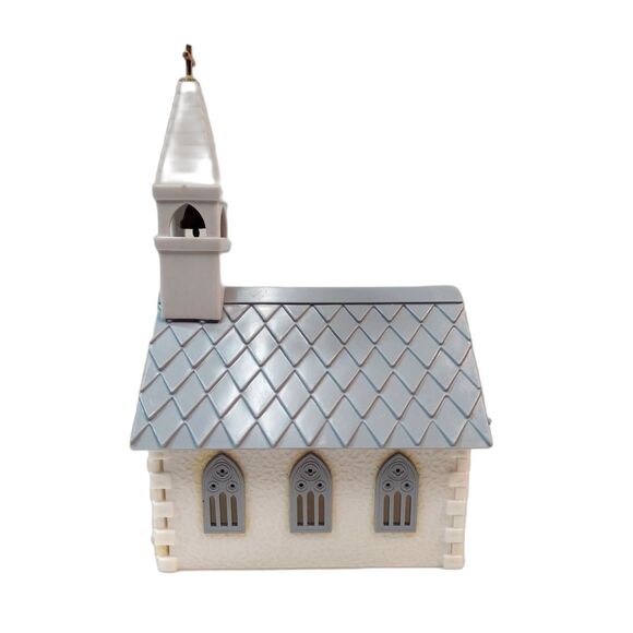 Plasticville CC-8 Country Church with Belfry Gold Bell & Cross O/S Scale Vintage - Picture 2 of 6